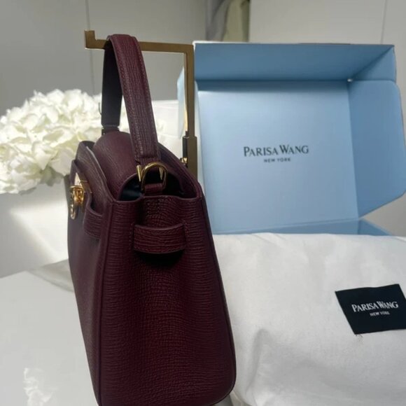 Parisa Wang Madison top handle bag in burgundy. Arrived a few weeks ago - Picture 11 of 15
